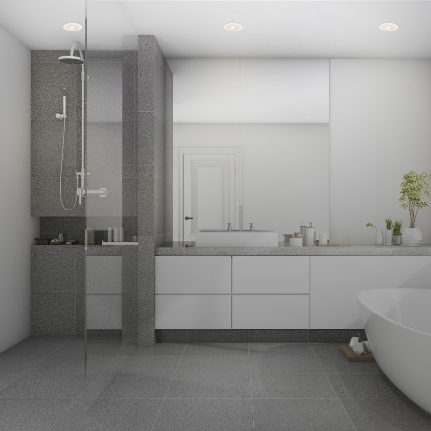 Briloner 7039036 - Sats om 3 infällda badrumsarmaturer 3xLED/5W/230V IP44 vit