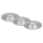 Briloner 7041-034 - KIT 3x Infälld LED badrumsbelysning LED/4,9W/230V IP44 silver