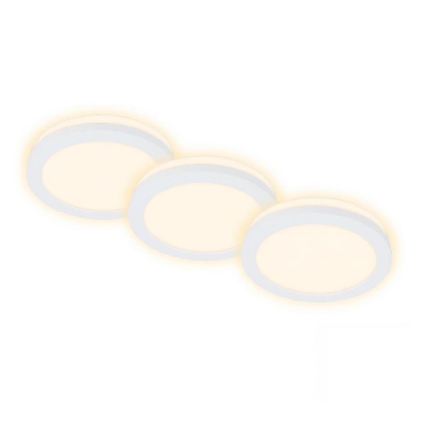 Briloner 7055-036 - KIT 3x Infälld LED badrumsbelysning LED/3W/230V IP44