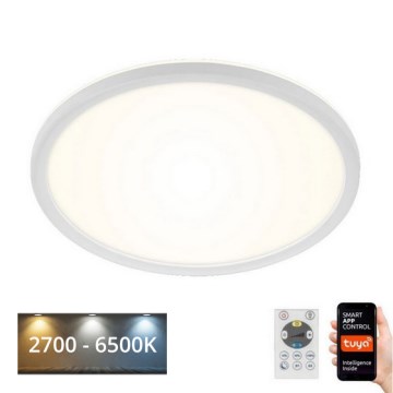 Briloner 7058-016 - LED Dimbar lampa SLIM LED/18W/230V 2700-6500K Wi-Fi Tuya + fjärrkontroll