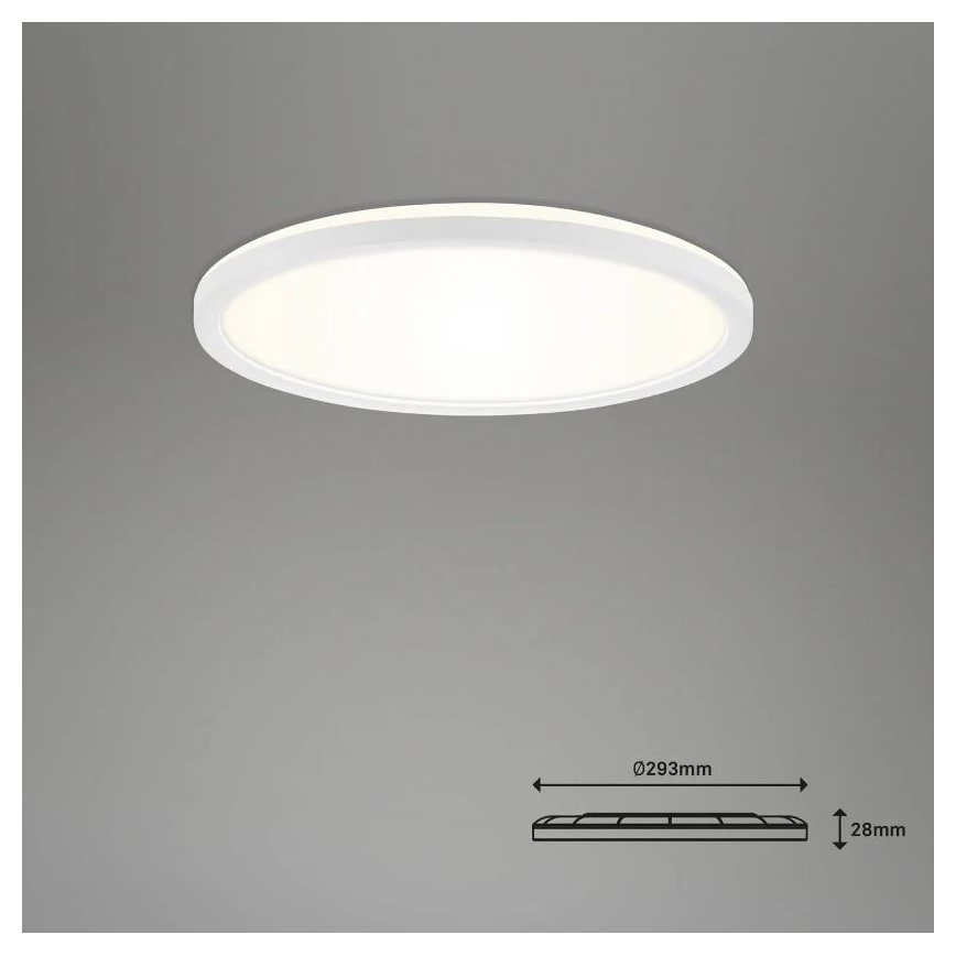 Briloner 7058-016 - LED Dimbar lampa SLIM LED/18W/230V 2700-6500K Wi-Fi Tuya + fjärrkontroll
