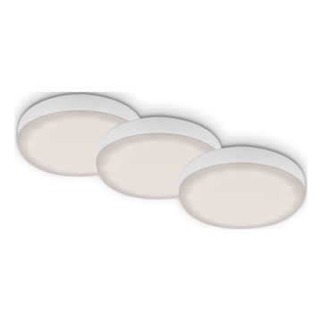 Briloner 7061-436 - KIT 3x Infälld LED badrumsbelysning LED/3W/230V IP44