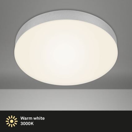 Briloner 7066-014 - LED taklampa FLAME LED/21W/230V 3000K silver diameter 28,7 cm