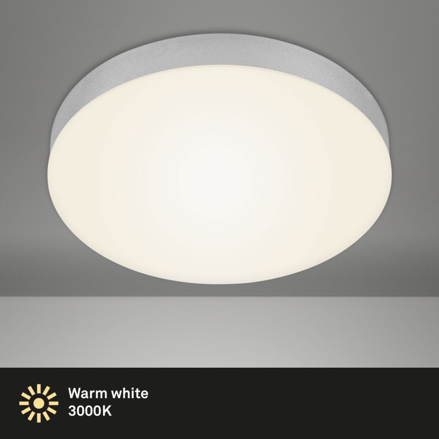 Briloner 7066-014 - LED taklampa FLAME LED/21W/230V 3000K silver diameter 28,7 cm