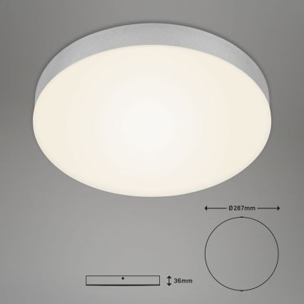 Briloner 7066-014 - LED taklampa FLAME LED/21W/230V 3000K silver diameter 28,7 cm