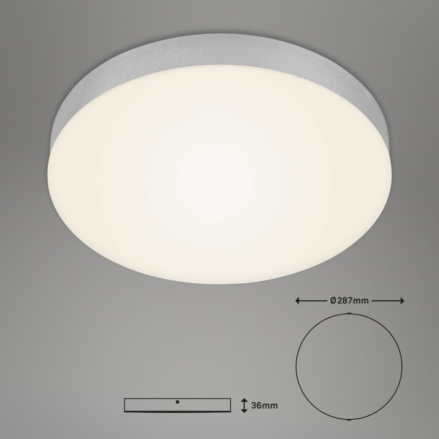 Briloner 7066-014 - LED taklampa FLAME LED/21W/230V 3000K silver diameter 28,7 cm