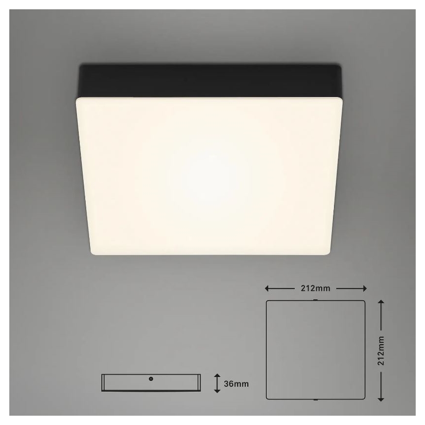 Briloner 7070-015 - LED taklampa FLAME LED/16W/230V svart