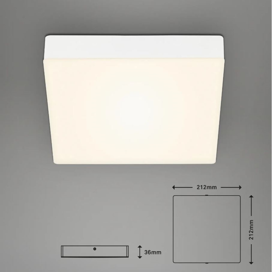 Briloner 7070-016 - LED taklampa FLAME LED/16W/230V vit