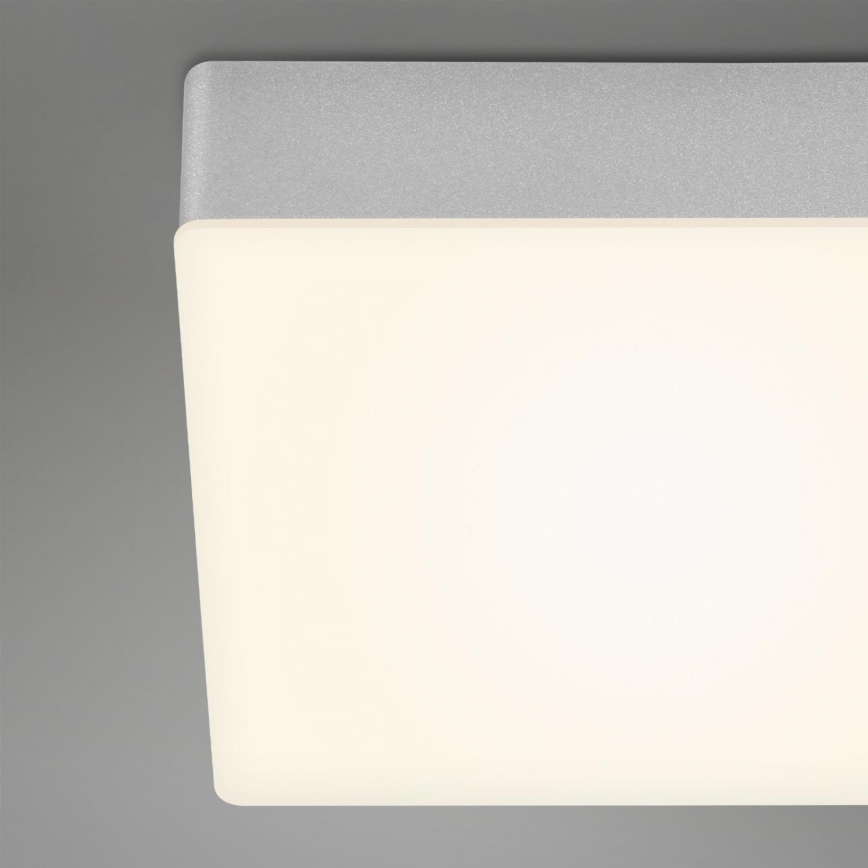 Briloner 7071-014 - LED taklampa FLAME LED/21W/230V 3000K 28,7x28,7 cm silver