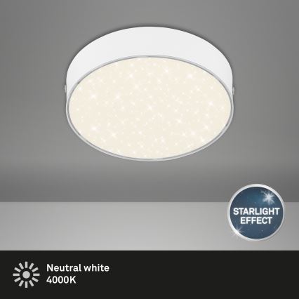 Briloner 7072-416 - LED taklampa STAR SKY LED/11W/230V 4000K diameter 15 cm vit