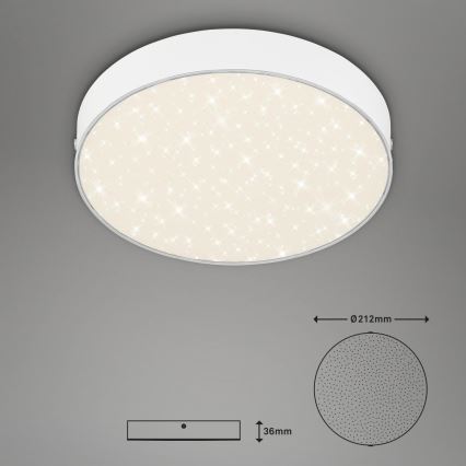Briloner 7073-416 - LED taklampa STAR SKY LED/16W/230V 4000K diameter 21 cm vit