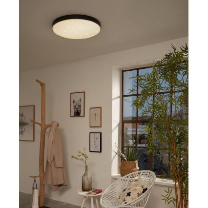 Briloner 7075-415 - LED taklampa STAR SKY LED/24,5W/230V 4000K diameter 38 cm svart