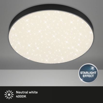 Briloner 7075-415 - LED taklampa STAR SKY LED/24,5W/230V 4000K diameter 38 cm svart