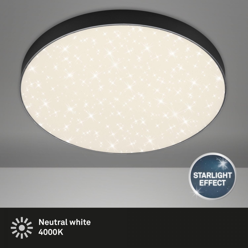 Briloner 7075-415 - LED taklampa STAR SKY LED/24,5W/230V 4000K diameter 38 cm svart