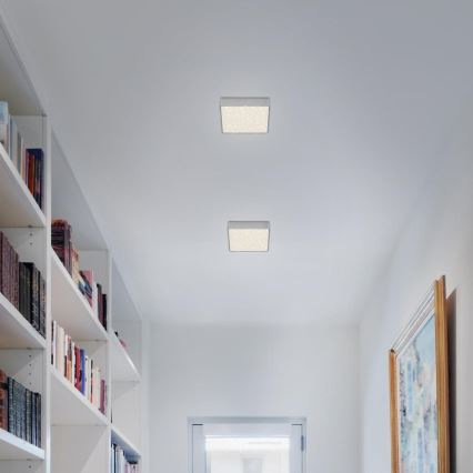 Briloner 7076-414 - LED taklampa STAR SKY LED/11W/230V 4000K 15x15 cm silver