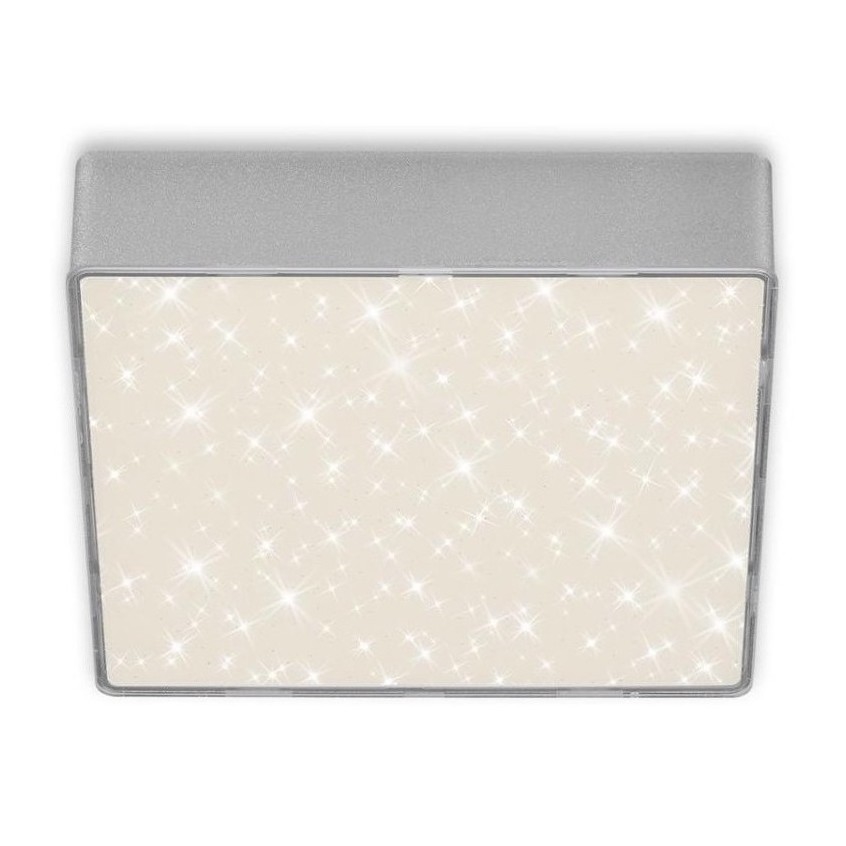 Briloner 7076-414 - LED taklampa STAR SKY LED/11W/230V 4000K 15x15 cm silver