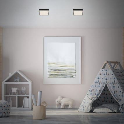 Briloner 7076-415 - LED taklampa STAR SKY LED/11W/230V 4000K 15x15 cm svart