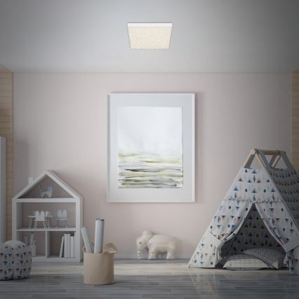 Briloner 7077-416 - LED taklampa STAR SKY LED/16W/230V 4000K 21x21 cm vit