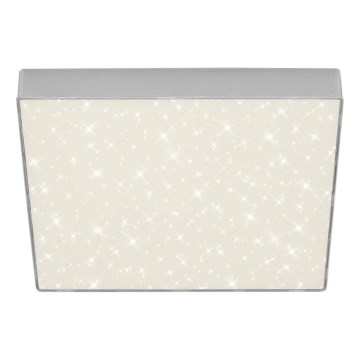 Briloner 7078-414 - LED taklampa STAR SKY LED/21W/230V 4000K 28x28 cm silver