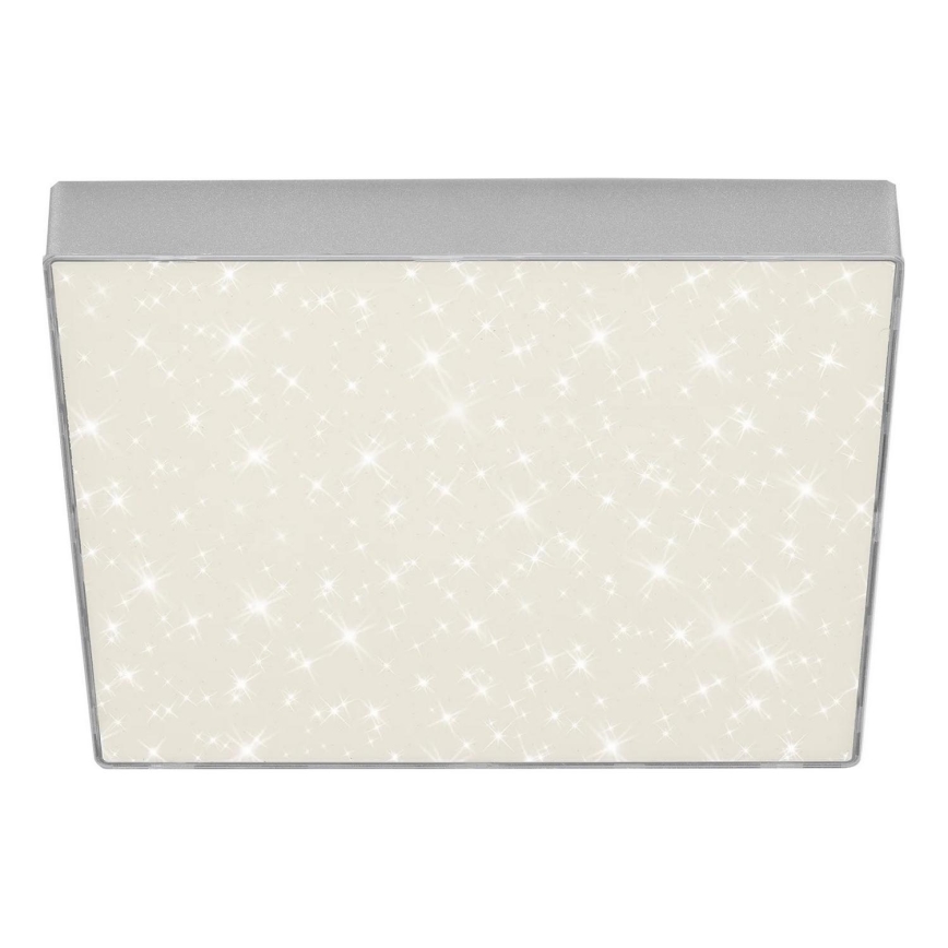Briloner 7078-414 - LED taklampa STAR SKY LED/21W/230V 4000K 28x28 cm silver