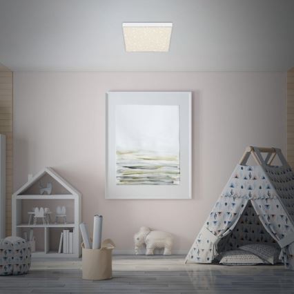 Briloner 7078-416 - LED taklampa STAR SKY LED/21W/230V 4000K 28x28 cm vit