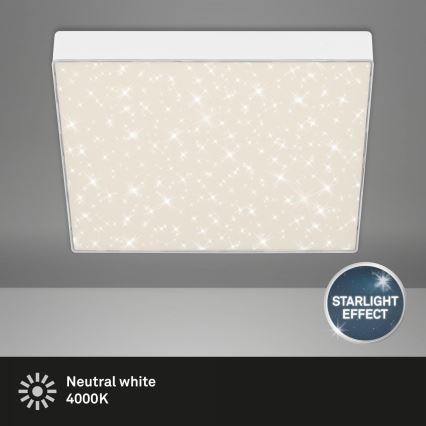 Briloner 7078-416 - LED taklampa STAR SKY LED/21W/230V 4000K 28x28 cm vit