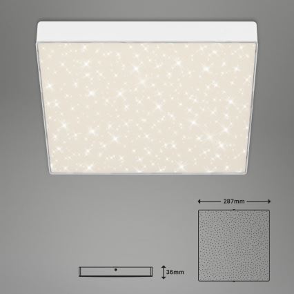 Briloner 7078-416 - LED taklampa STAR SKY LED/21W/230V 4000K 28x28 cm vit