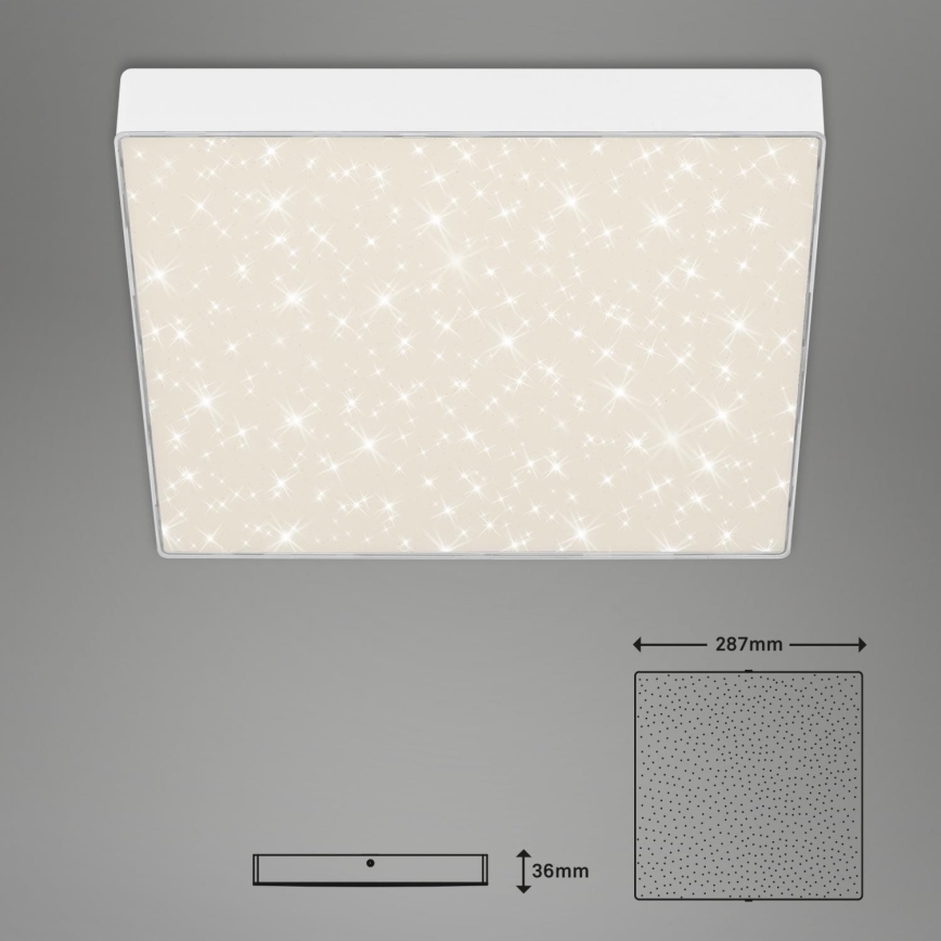 Briloner 7078-416 - LED taklampa STAR SKY LED/21W/230V 4000K 28x28 cm vit