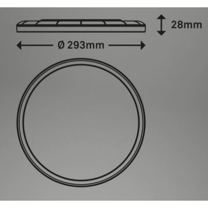 Briloner 7079-015 - LED Dimbar taklampa SLIM LED/18W/230V 2700-6500K + fjärrkontroll