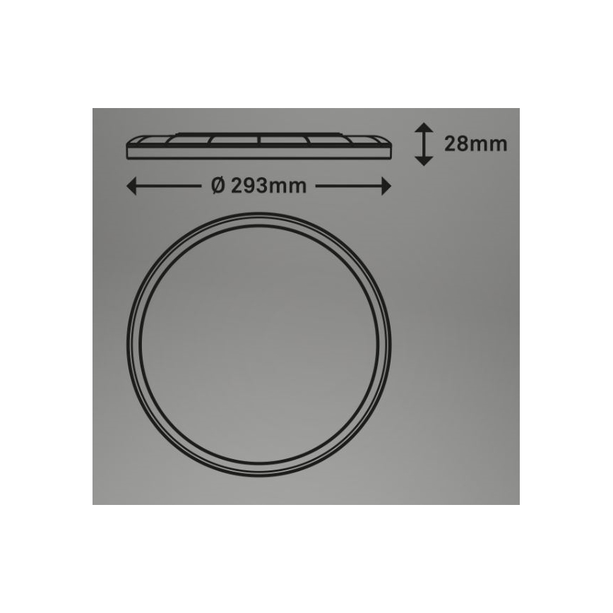 Briloner 7079-015 - LED Dimbar taklampa SLIM LED/18W/230V 2700-6500K + fjärrkontroll