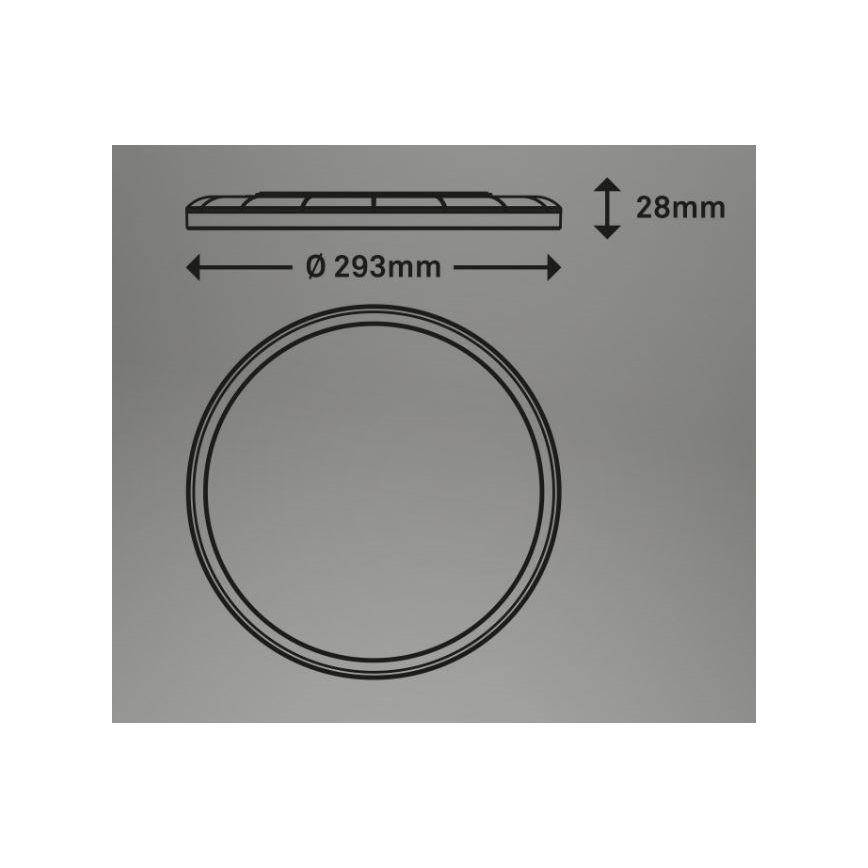 Briloner 7079-016 - LED Dimbar taklampa SLIM LED/18W/230V 2700-6500K + fjärrkontroll