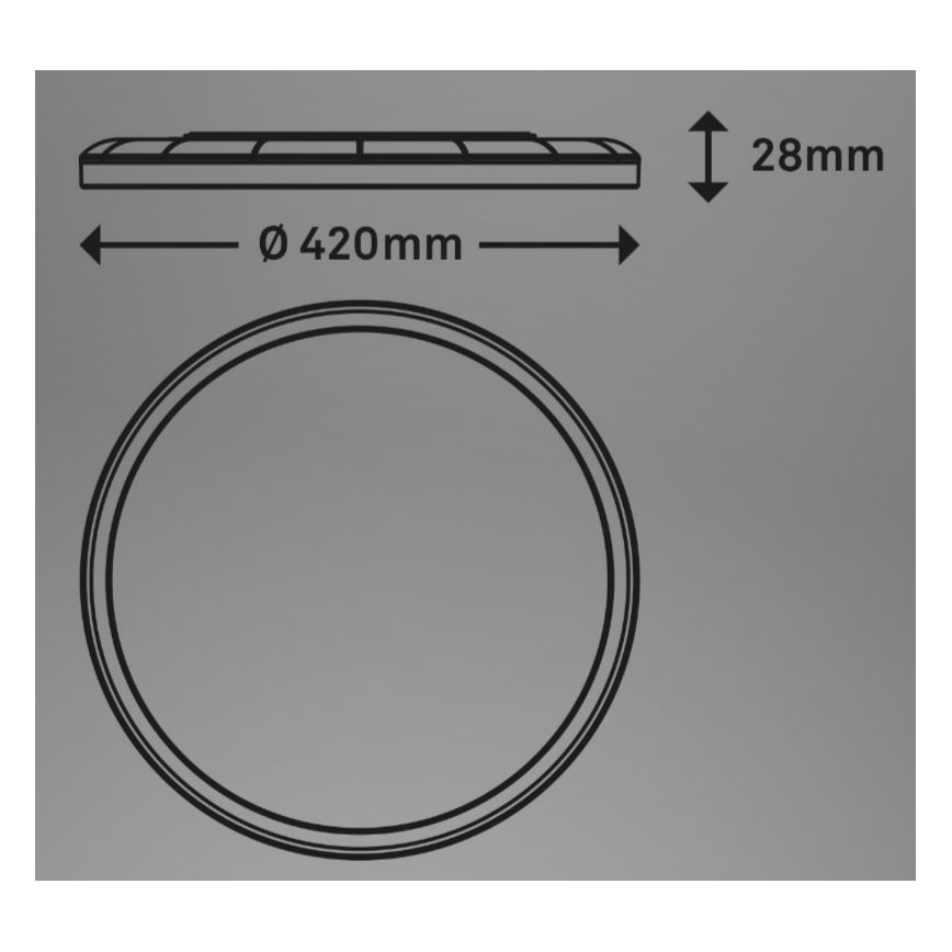 Briloner 7080-015 - LED Dimbar taklampa SLIM LED/22W/230V 2700-6500K + fjärrkontroll
