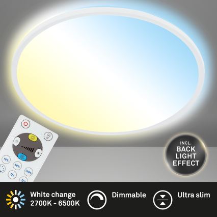 Briloner 7080-016 - LED Dimbar taklampa SLIM LED/22W/230V 2700-6500K + fjärrkontroll