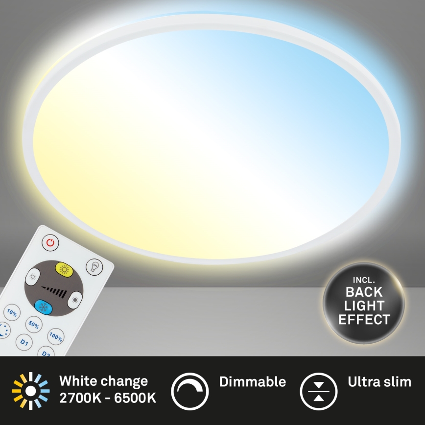 Briloner 7080-016 - LED Dimbar taklampa SLIM LED/22W/230V 2700-6500K + fjärrkontroll