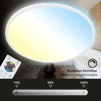 Briloner 7080-016 - LED Dimbar taklampa SLIM LED/22W/230V 2700-6500K + fjärrkontroll