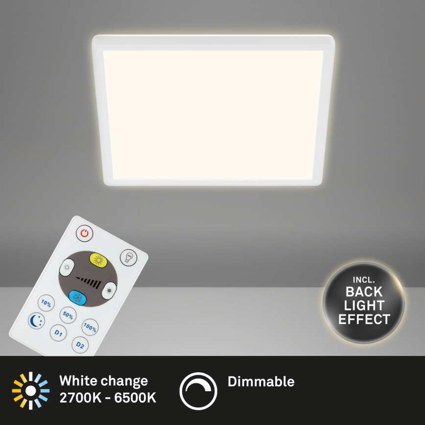 Briloner 7081-016 - LED Dimbar taklampa SLIM LED/18W/230V 2700-6500K + fjärrkontroll