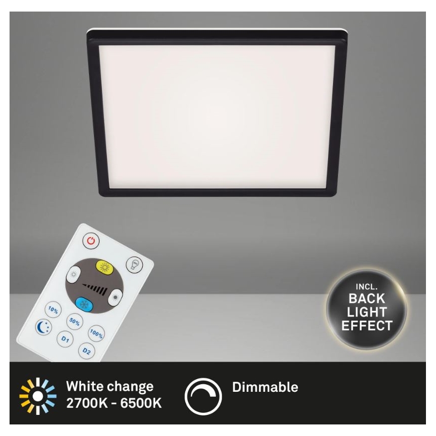 Briloner 7082-015 - LED dimbar taklampa SLIM LED/22W/230V 2700-6500K + fjärrkontroll