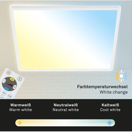 Briloner 7082-016 - LED Dimbar taklampa SLIM LED/22W/230V 2700-6500K + fjärrkontroll