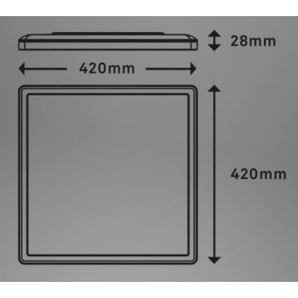 Briloner 7082-016 - LED Dimbar taklampa SLIM LED/22W/230V 2700-6500K + fjärrkontroll