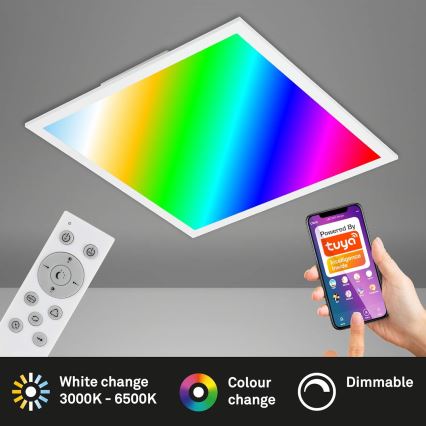 Briloner 7087-016 - LED RGBW Ljusreglerad belysning SMART LED/24W/230V 3000-6500K Wi-Fi Tuya + fjärrkontroll