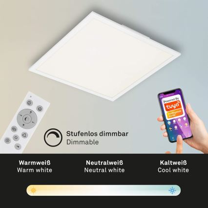 Briloner 7087-016 - LED RGBW Ljusreglerad belysning SMART LED/24W/230V 3000-6500K Wi-Fi Tuya + fjärrkontroll