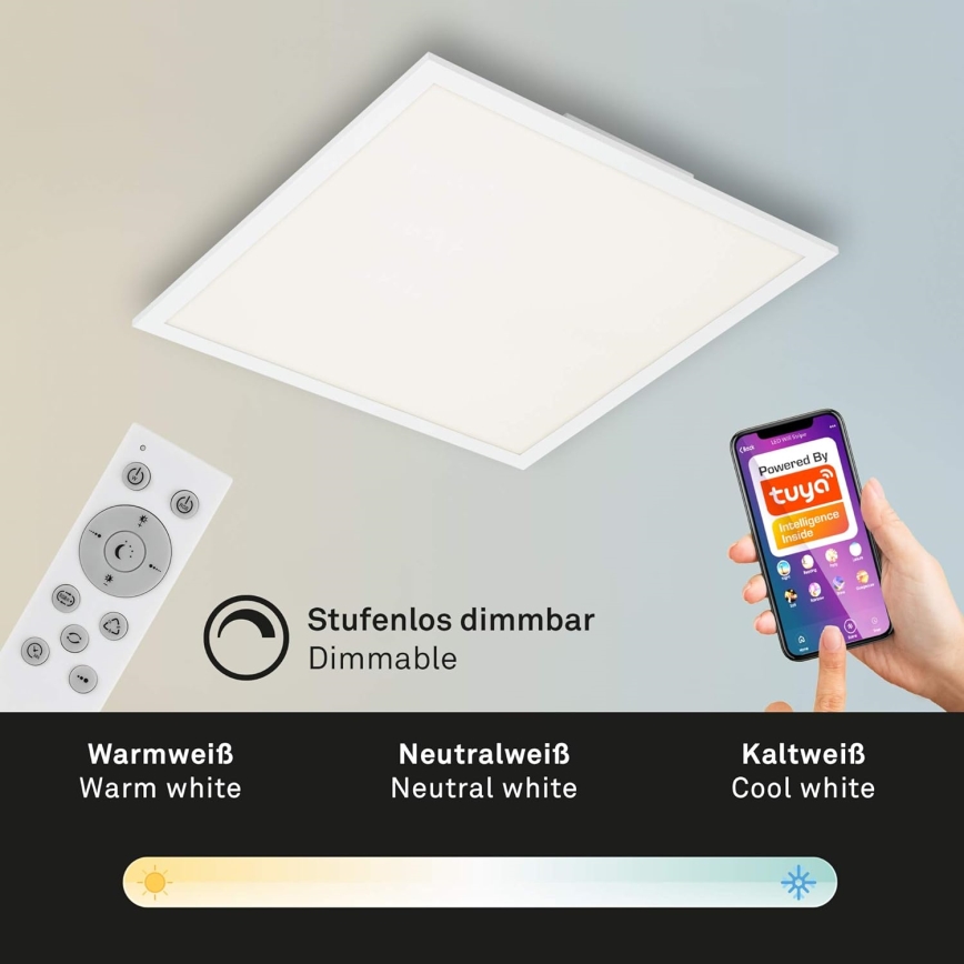 Briloner 7087-016 - LED RGBW Ljusreglerad belysning SMART LED/24W/230V 3000-6500K Wi-Fi Tuya + fjärrkontroll