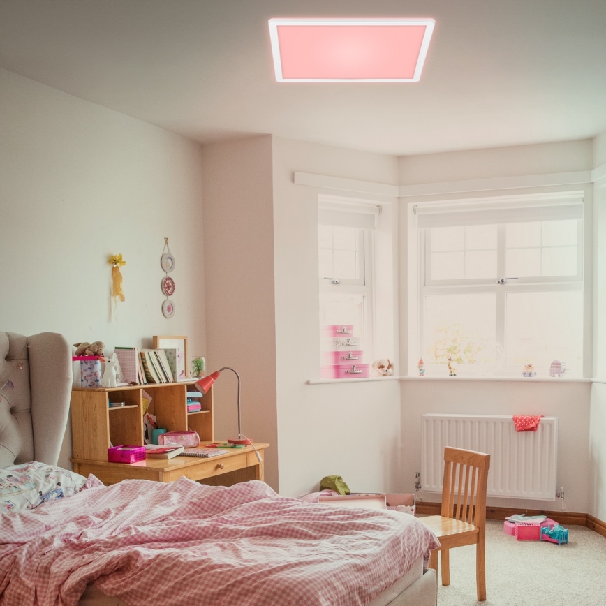 Briloner 7091-416 - LED RGBW Dimbar taklampa SLIM LED/22W/230V + fjärrkontroll