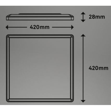 Briloner 7091-416 - LED RGBW Dimbar taklampa SLIM LED/22W/230V + fjärrkontroll