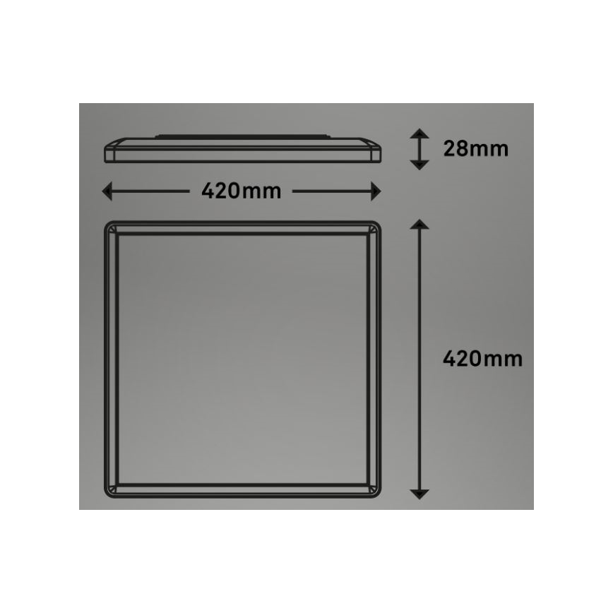 Briloner 7091-416 - LED RGBW Dimbar taklampa SLIM LED/22W/230V + fjärrkontroll