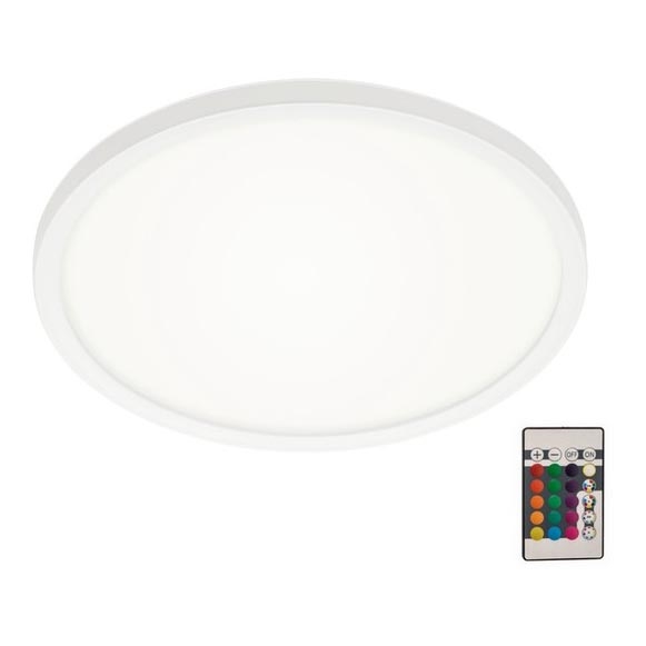 Briloner 7092-416 - RGBW Dimbar taklampa SLIM LED/15W/230V + fjärrkontroll