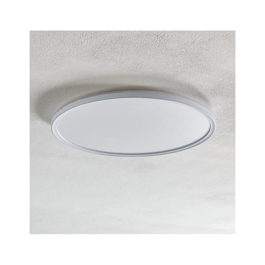 Briloner 7094-416 - LED RGBW dimbar taklampa SLIM LED/22W/230V + fjärrkontroll