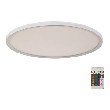 Briloner 7094-416 - LED RGBW Dimbar taklampa SLIM LED/22W/230V + fjärrkontroll