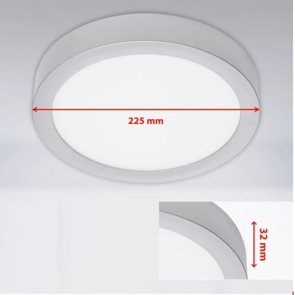 Briloner 7117-414 - LED taklampa FIRE LED/16,5W/230V 4000K