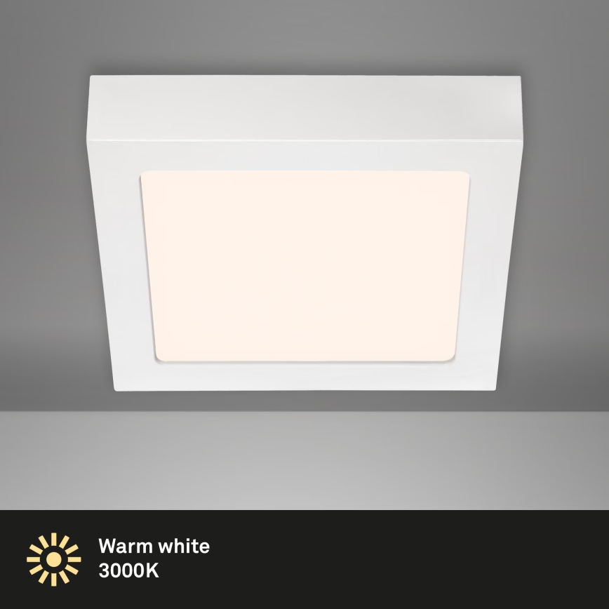 Briloner 7123-016 - LED taklampa FIRE LED/12W/230V 3000K 17x17 cm vit